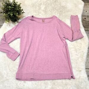 CALIA by Carrie Underwood Pink Sweatshirt with Zipper, Size Small